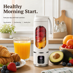 Portable USB Rechargeable Blender & Juicer, Easy‑to‑Clean Personal Blender for Fruit, Vegetable Drinks & Smoothies, 10.14‑16.91 Oz Capacity