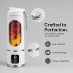 Portable USB Rechargeable Blender & Juicer, Easy‑to‑Clean Personal Blender for Fruit, Vegetable Drinks & Smoothies, 10.14‑16.91 Oz Capacity