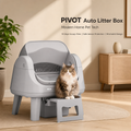 PETPIVOT Smart Automatic Cat Litter Box, Multi-Sensor Safety Protection, Large Space Self-Cleaning Litter Box for Cats