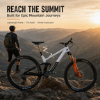 Full Suspension Mountain Bike, Premium Aluminum Frame, Pro Air Fork & Hydraulic Disc Brakes, Maxxis Tires Trail Mountain Bicycle for Off‑Road Adventure