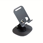 360° Rotatable All‑Metal Foldable Phone Tablet Stand, Adjustable Universal Desktop Holder for 9‑Inch Devices